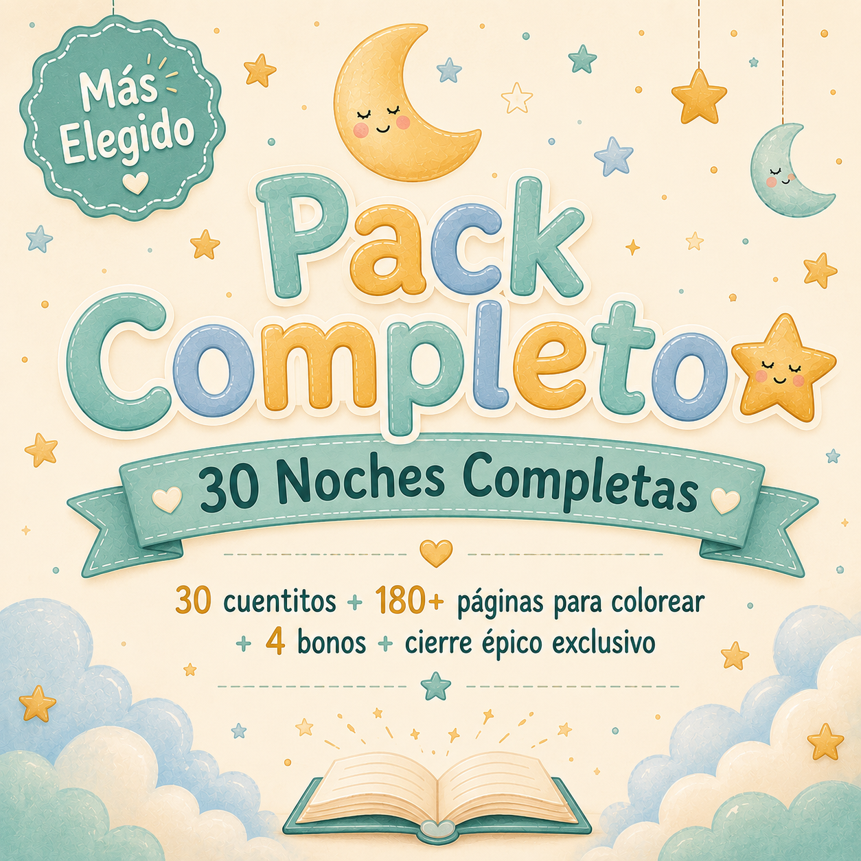 Cuentitos para Peques | 30 Noches de Cuentos con Valores + Páginas para Colorear