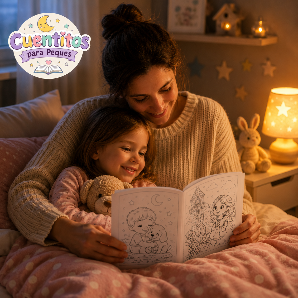 Cuentitos para Peques | 30 Noches de Cuentos con Valores + Páginas para Colorear